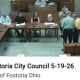 Fostoria News Fostoria City Council meeting in progress on May 19, 2026.